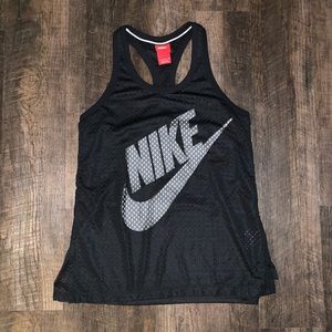 Black Nike Razor Back Tank Top